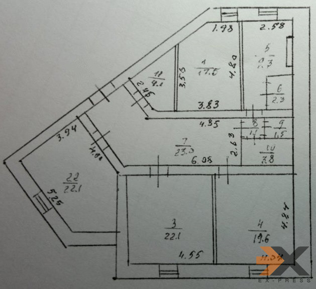 4-к квартира, 131.4 м², 2/4 эт. Магадан - изображение 1