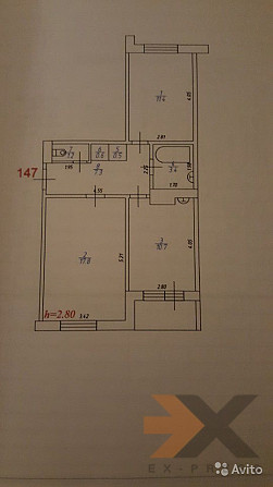 2-к квартира, 54 м², 3/5 эт. Магадан - изображение 1