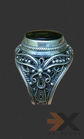 Кольцо перстень печатка серебро филигрань Магадан - изображение 1